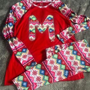 Justice Christmas Jammies M size 20